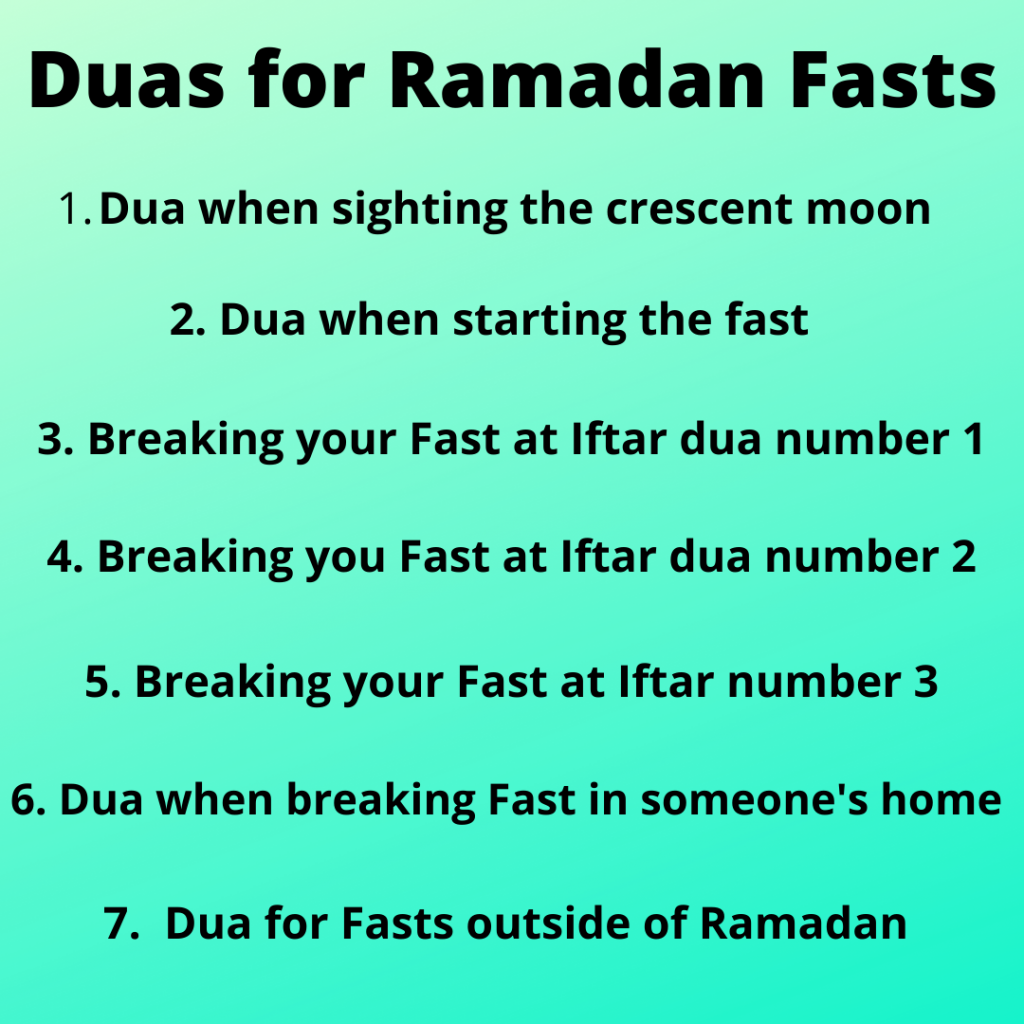 Dua for Fasting in Ramadan